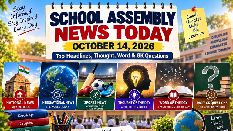 School assembly news today, October 14, 2026: Top headlines, thought ...