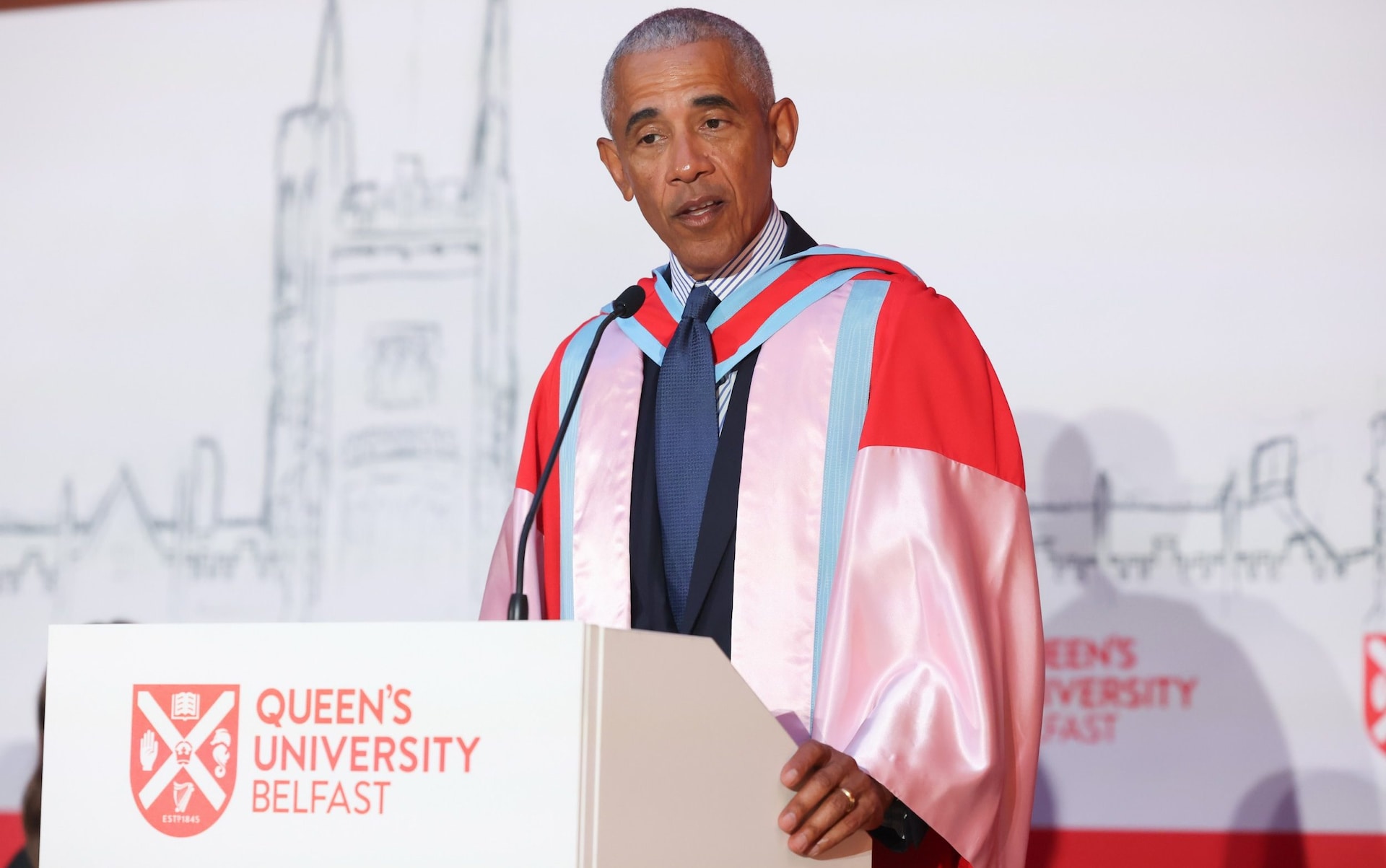 Obama tells Belfast: Good Friday Agreement is 'shining example' of how to resolve Israel-Hamas war