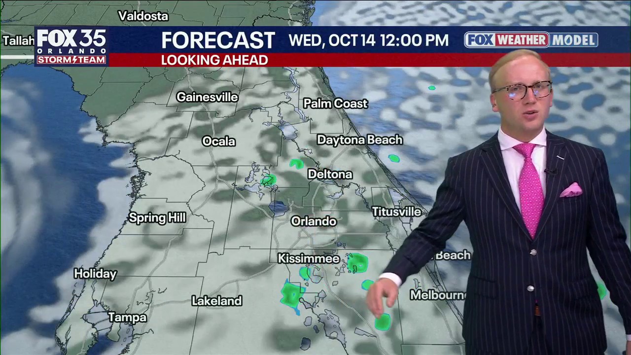 Orlando weather forecast: Tracking showers, wind