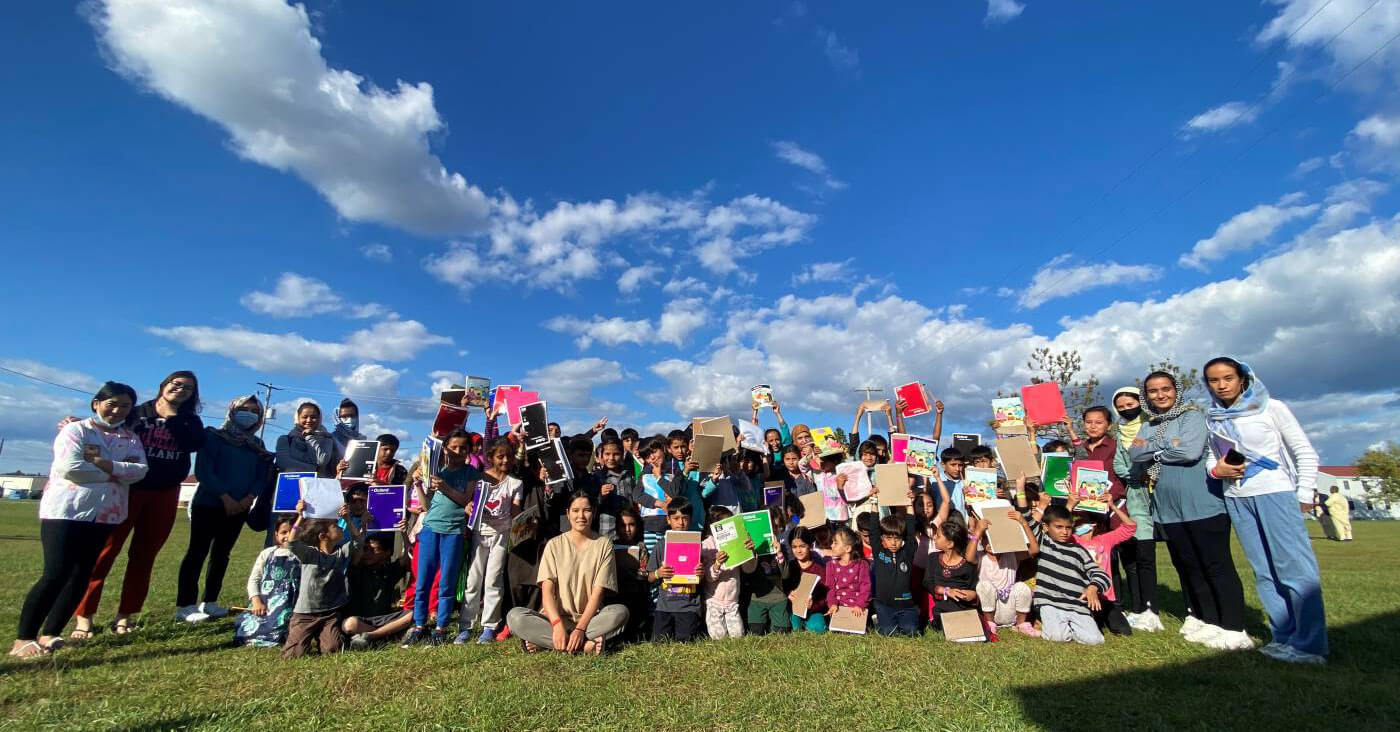 Afghan women launched a school for refugees on a US Army base