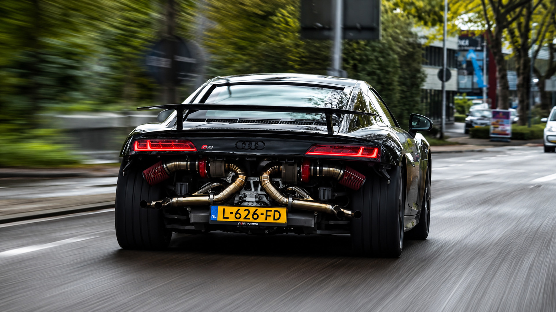 Der Audi R8 V10 macht jeden Beschleunigungslauf sehenswert