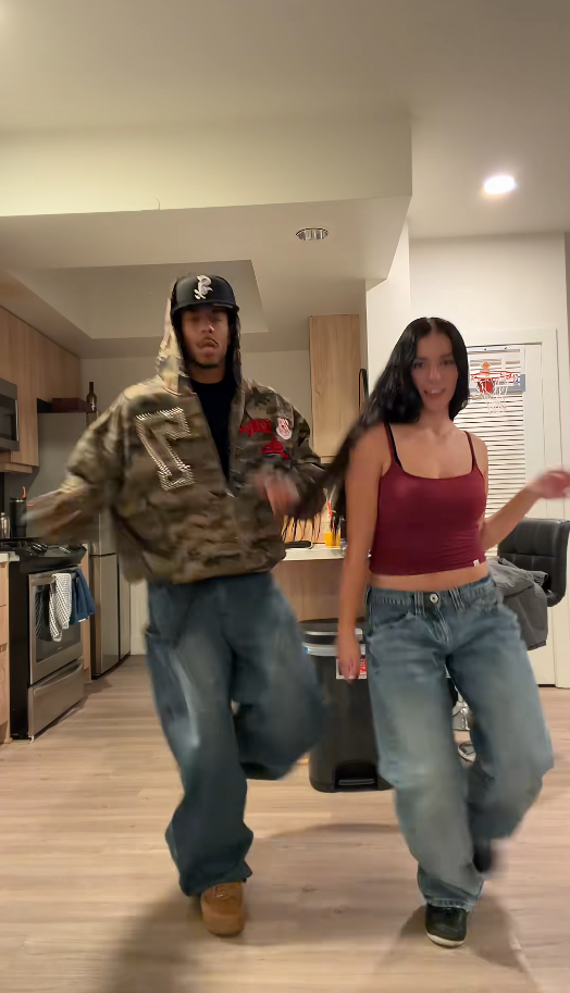 Dance performance featuring energetic movement