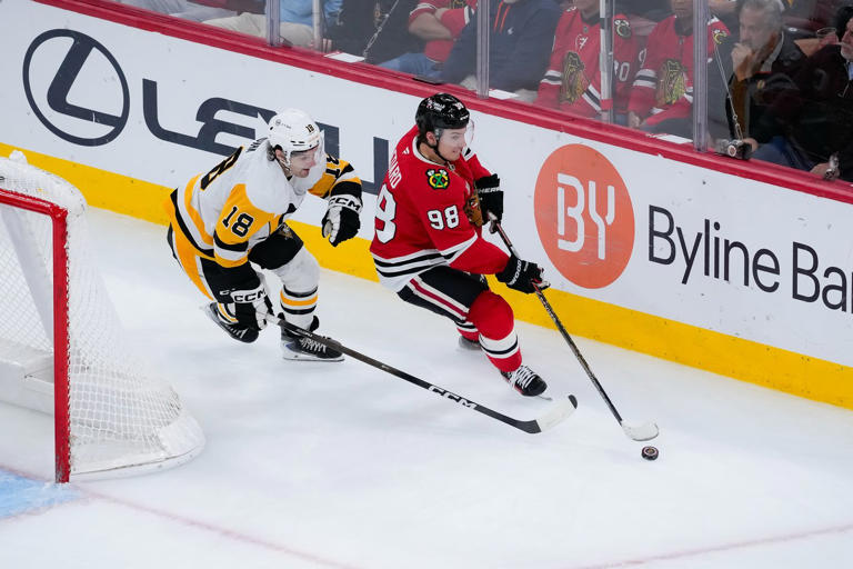 Blackhawks star Connor Bedard makes his season debut in victory over ...