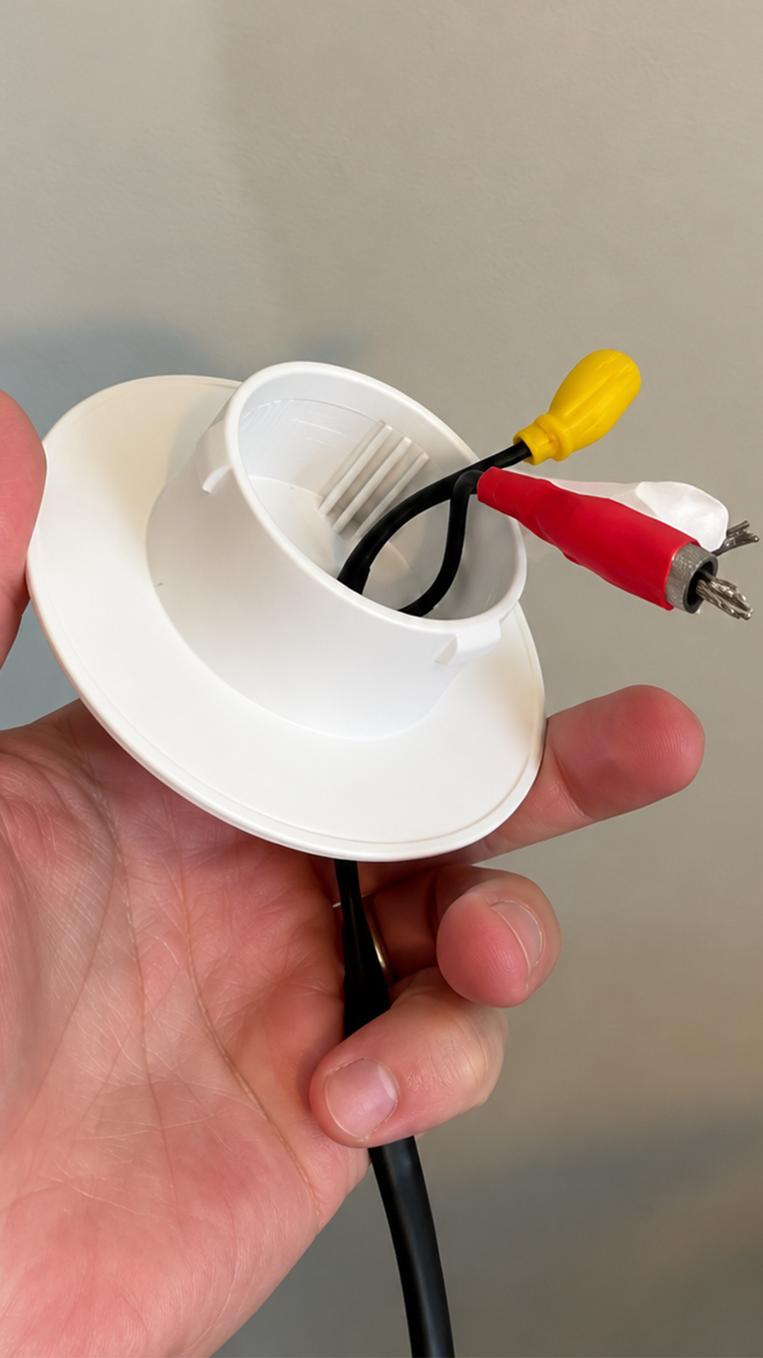 Simplest way to hide TV cords