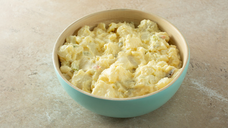 Potato salad is quicker and creamier when you use this pantry staple packet