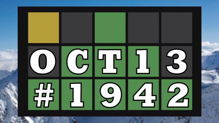 Today's Wordle hints & answer - October 13, 2026 (Puzzle #1942)