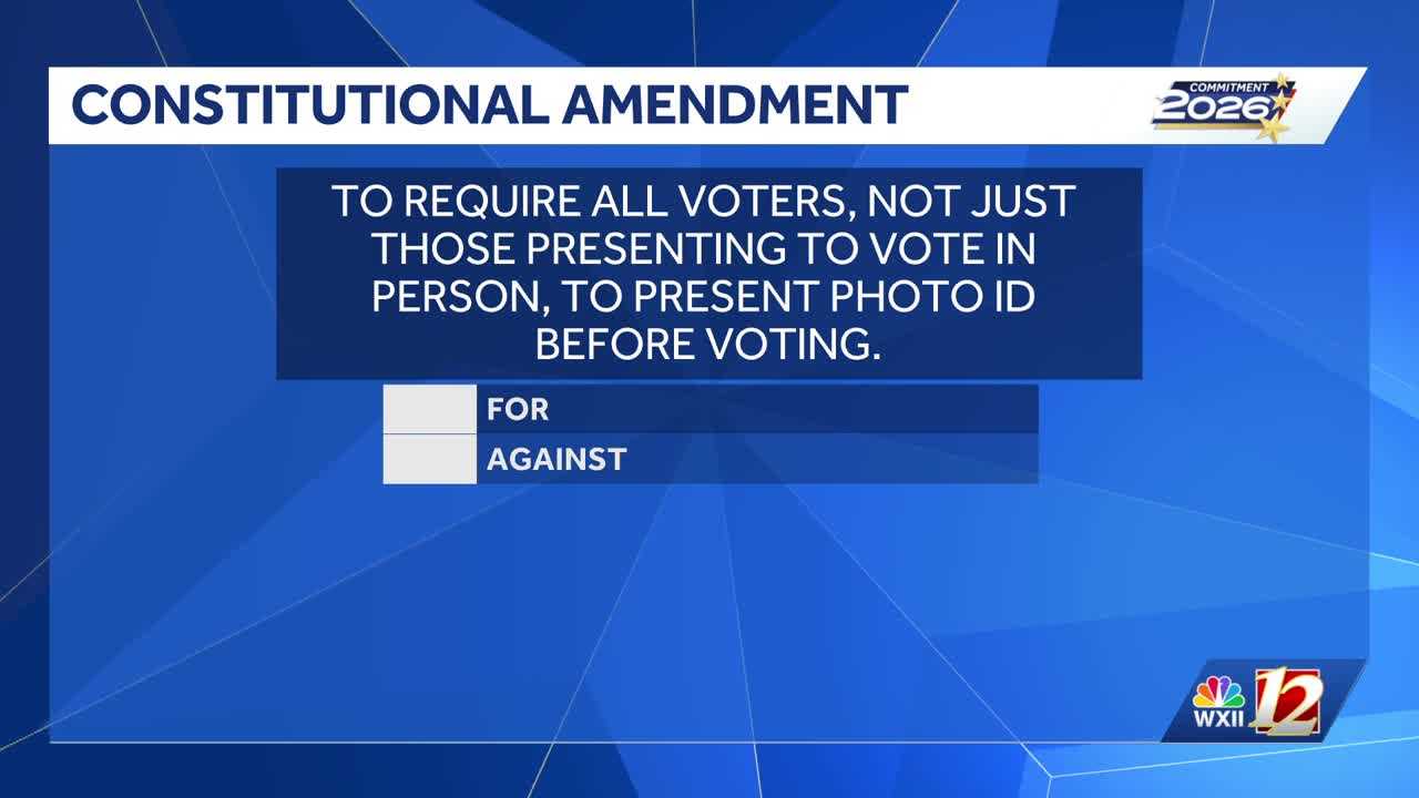 North Carolina voters to decide on constitutional voter ID amendment