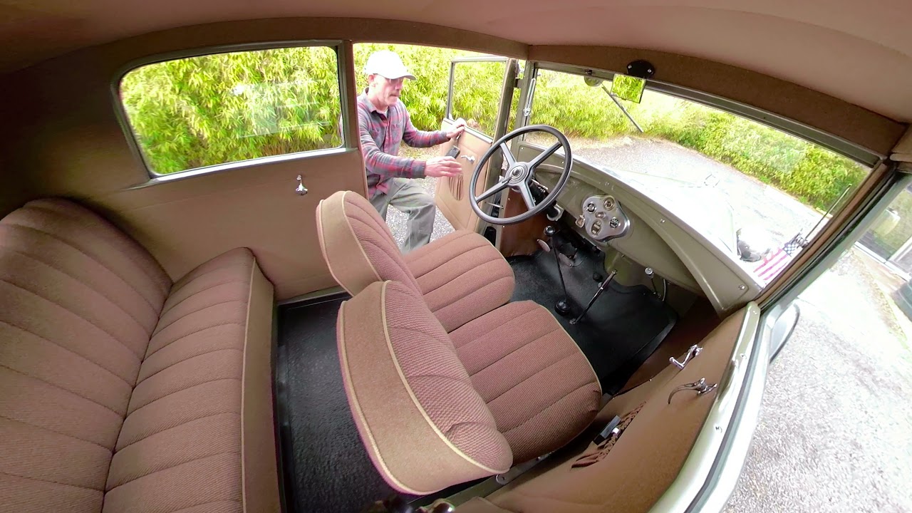 1930 Ford Model A Tudor cold start and driving experience