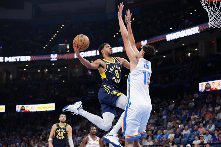 Photos: Best images from Thunder's 114-112 OT preseason win over Pacers