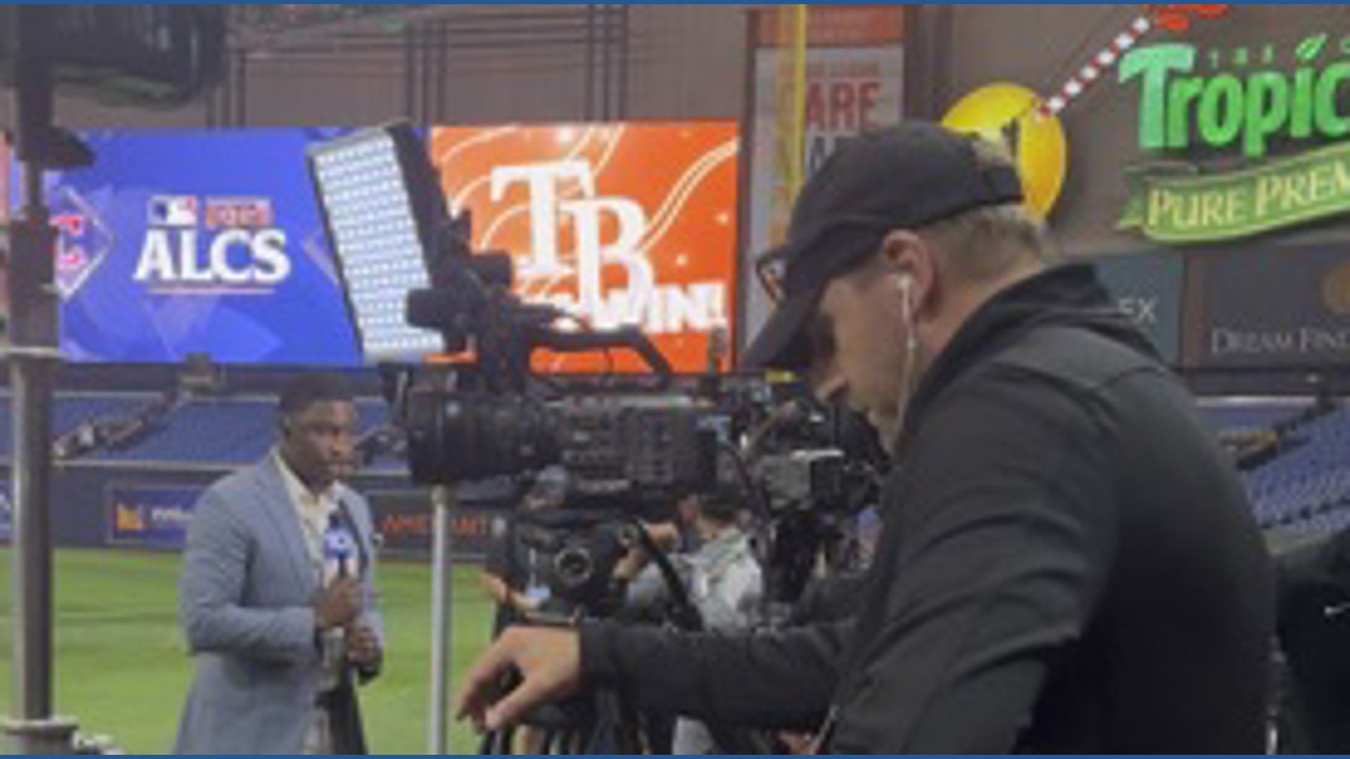 Behind the scenes of 11 p.m. news at Tropicana Field as Rays win Game 2 ...