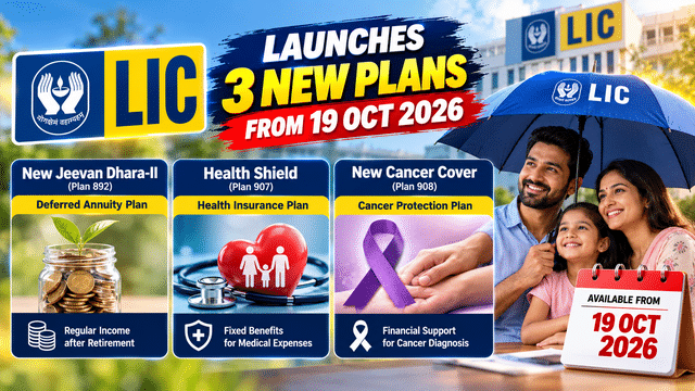 LIC launches three new insurance plans from October 19, 2026: Check ...