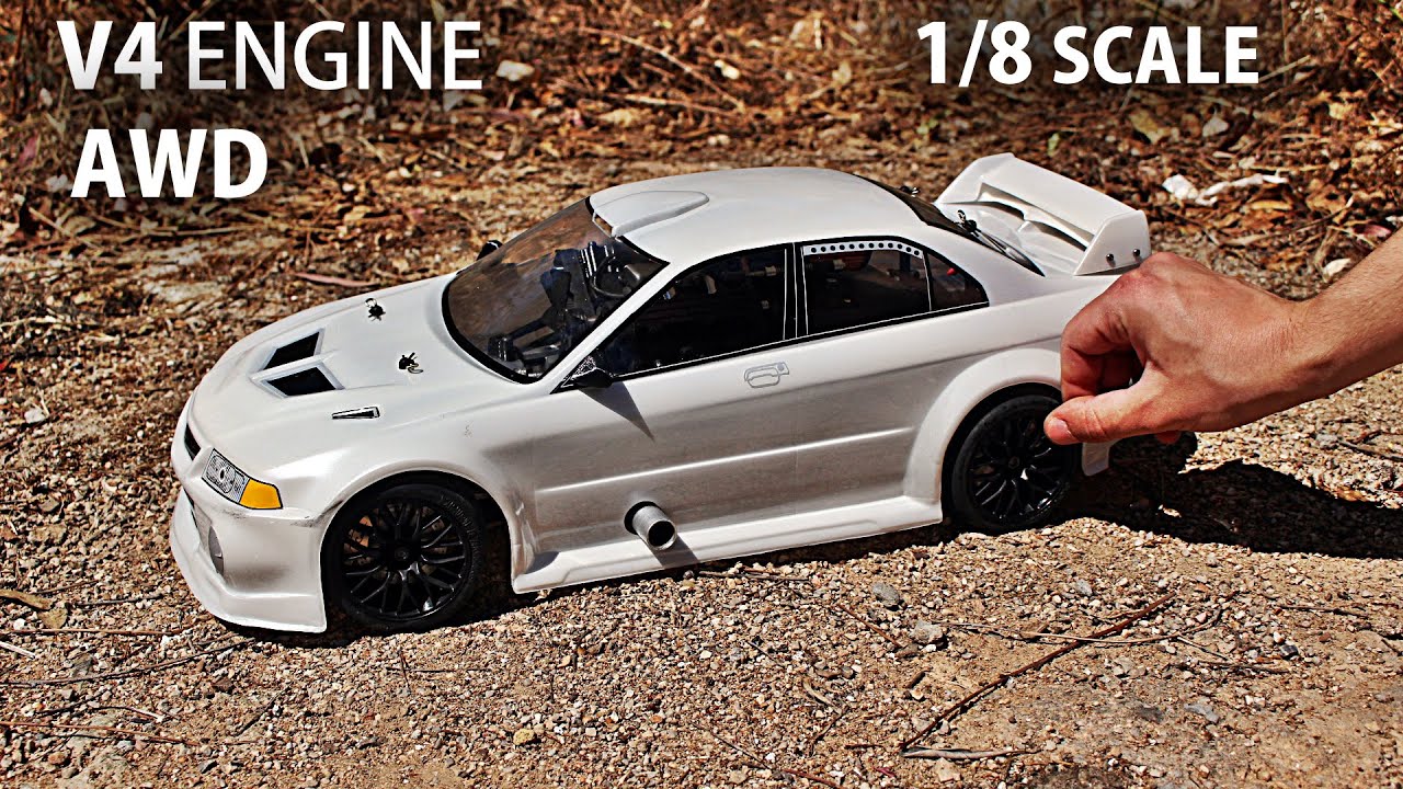 RC V4 car modifications and performance testing