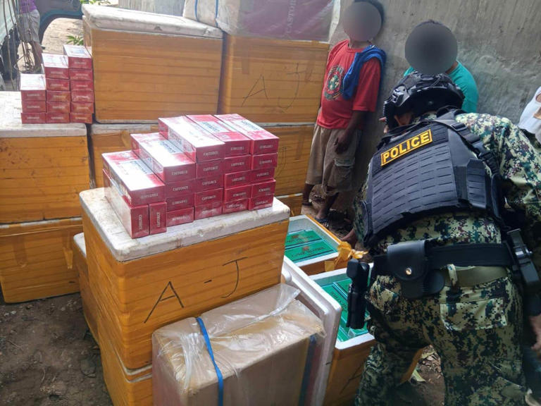 P2-M 'smuggled' cigarettes in ice boxes seized in Lanao Norte