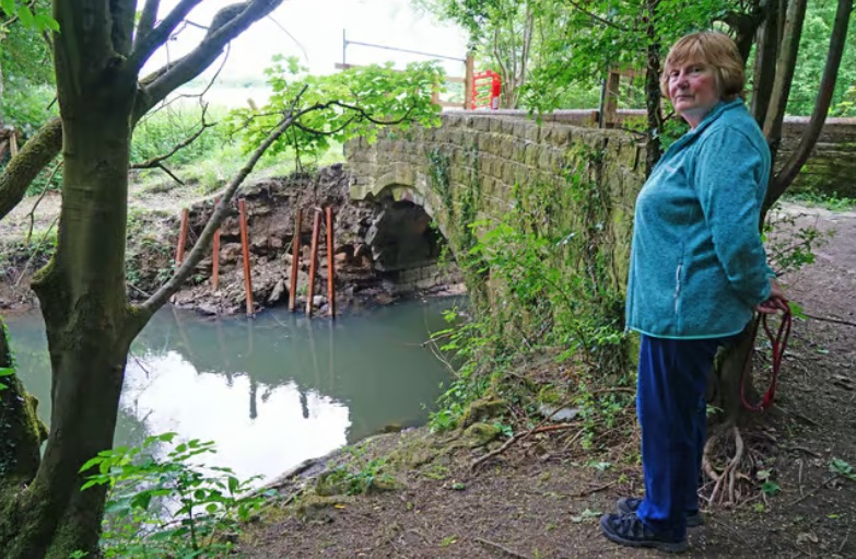 Council to replace demolished stone bridge with glassfibre structure on ...