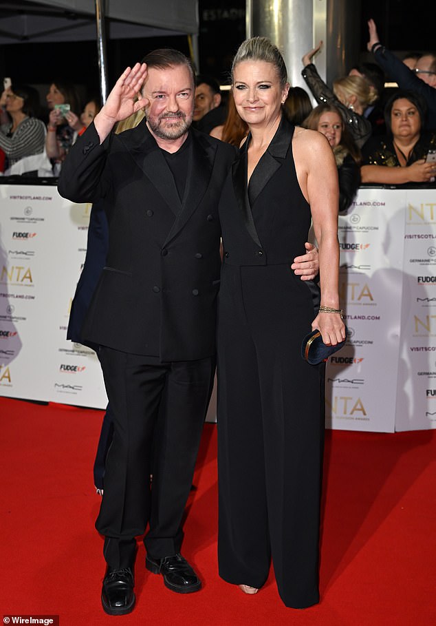 Ricky Gervais' partner Jane Fallon says she's completely recovered from ...