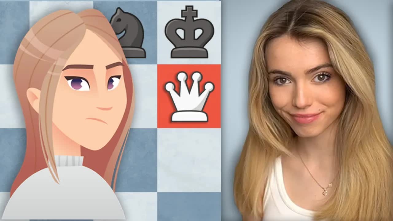 She gave herself 5 minutes to beat a chess master bot - there is no way