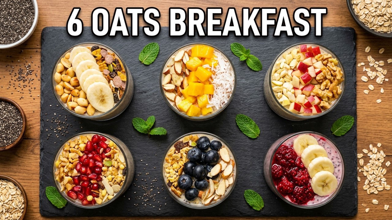 6 high-protein overnight oats recipes for easy breakfasts
