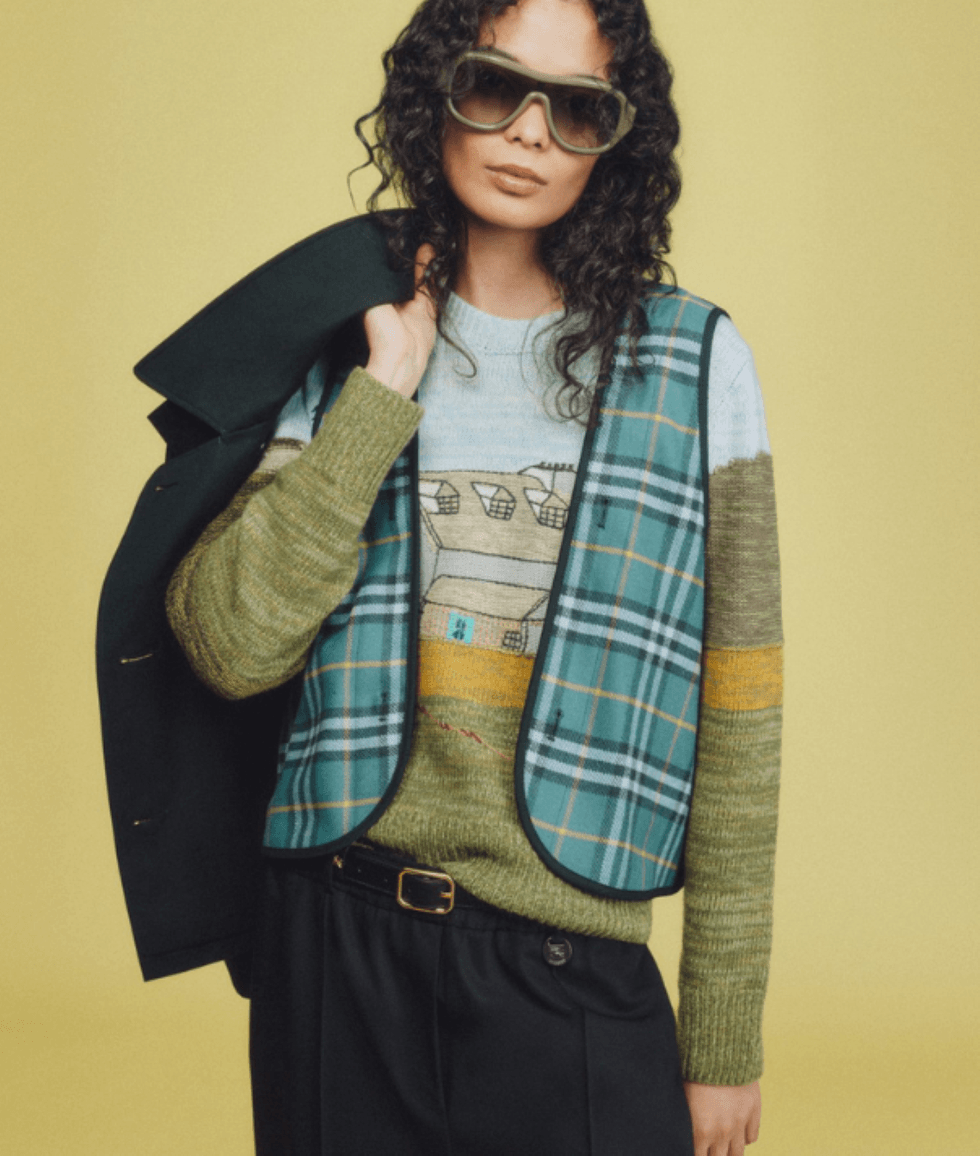 Burberry turns King's watercolour into £1,350 luxury jumper