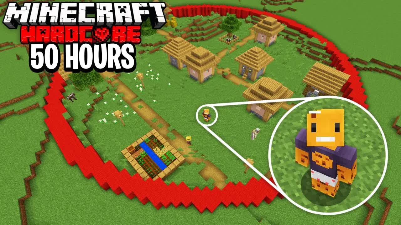 aCookieGod attempts to survive 50 hours in a tiny Minecraft circle (part 1)