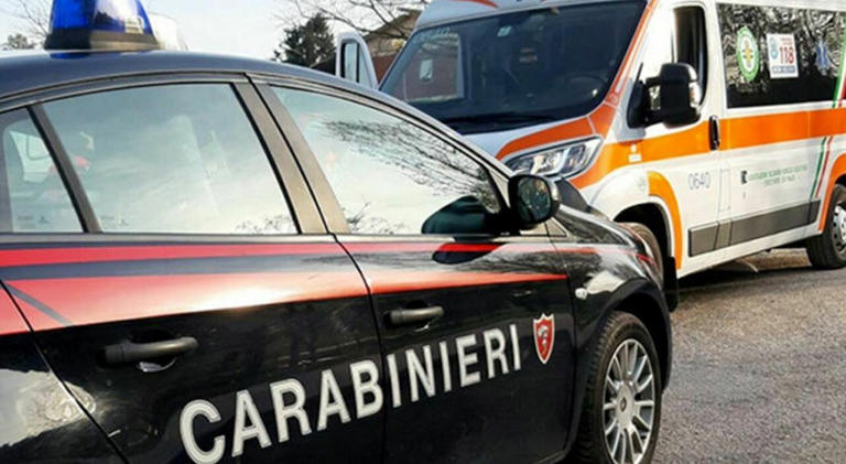 carabinieri e soccorritori in azione