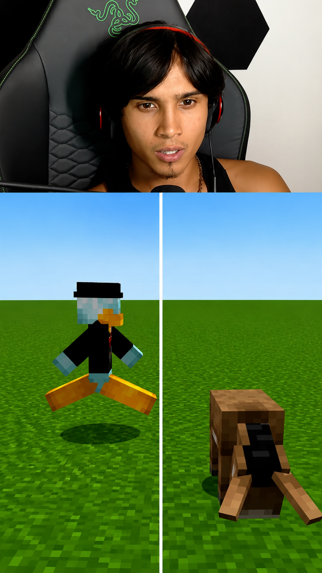 Comparing old and new Minecraft baby mob models