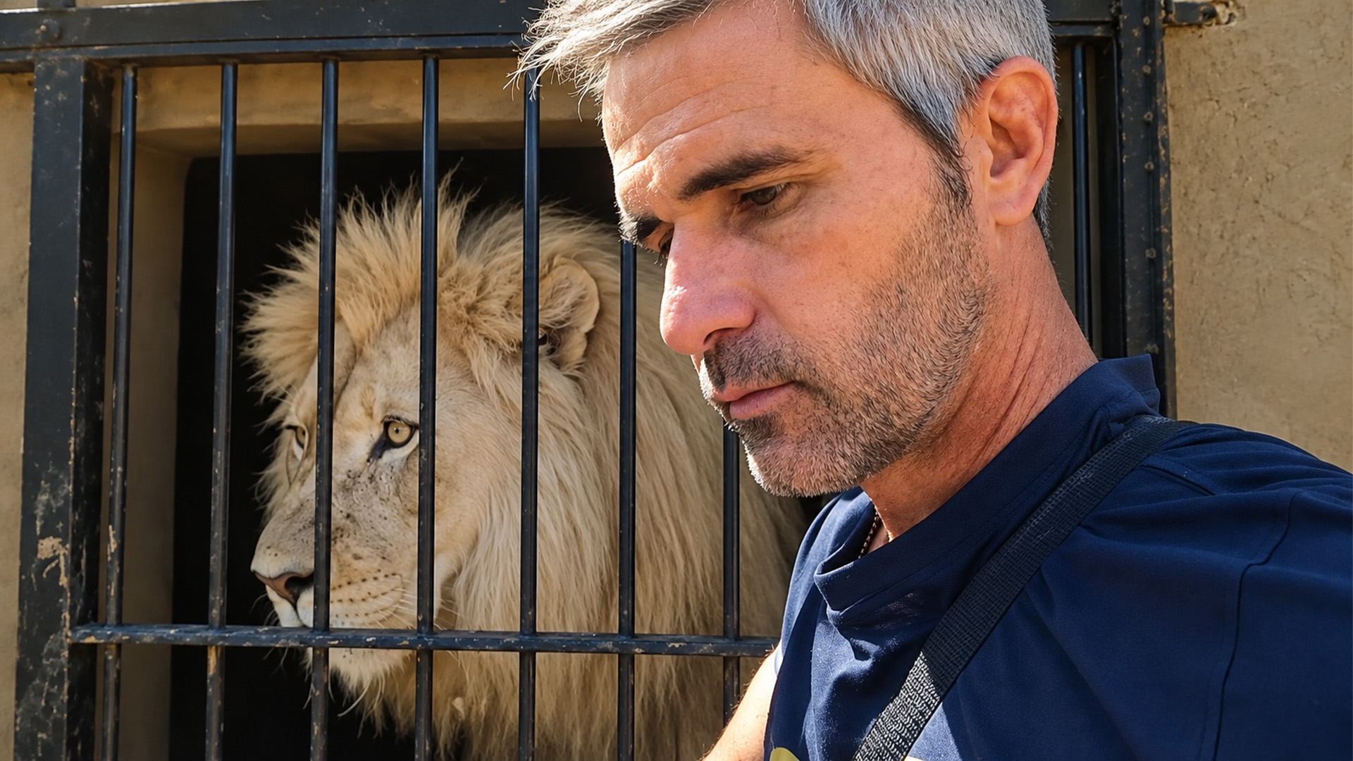 That lion’s stare made moving day tense
