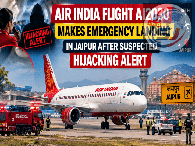 Air India flight AI2030 makes emergency landing in Jaipur after ...