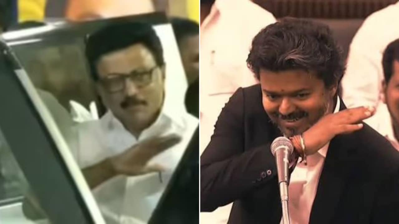 MK Stalin did it first, Vijay made it viral. Now DMK links hand gesture ...