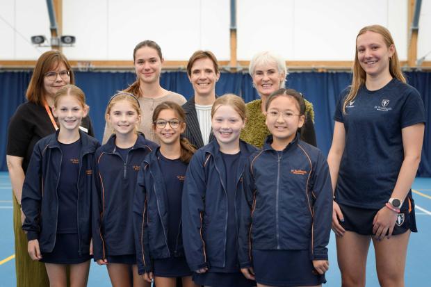 Sports stars open new Winchester sports centre with courts for four sports