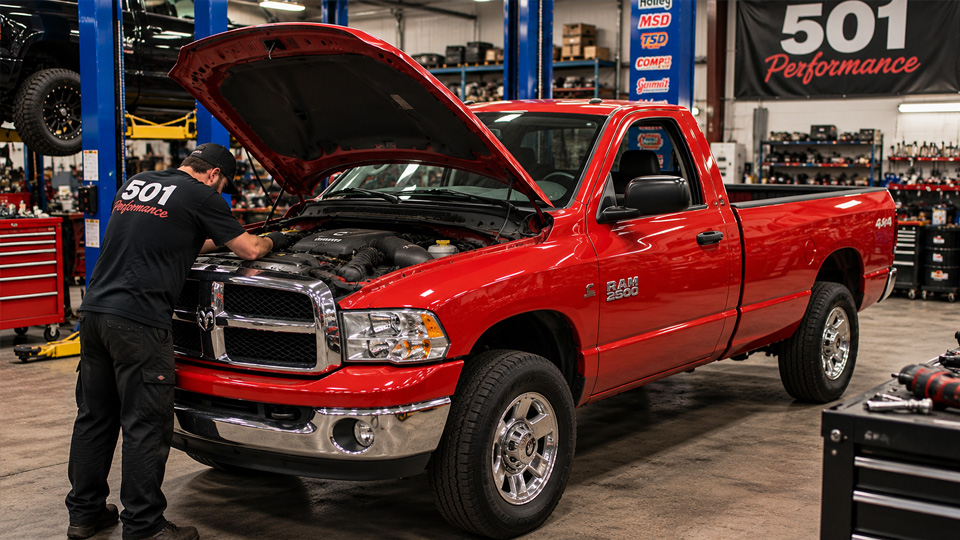 Custom pickup truck is getting the Dodge Demon treatment