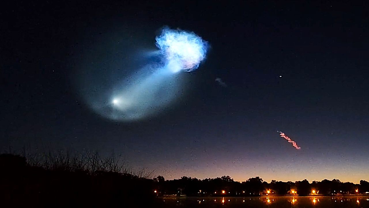 Watch: SpaceX rocket creates stunning space jellyfish over Florida
