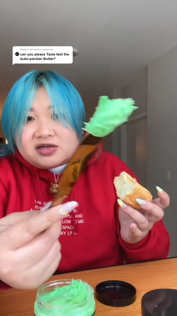 Buko pandan butter Filipino coconut pandan spread taste test