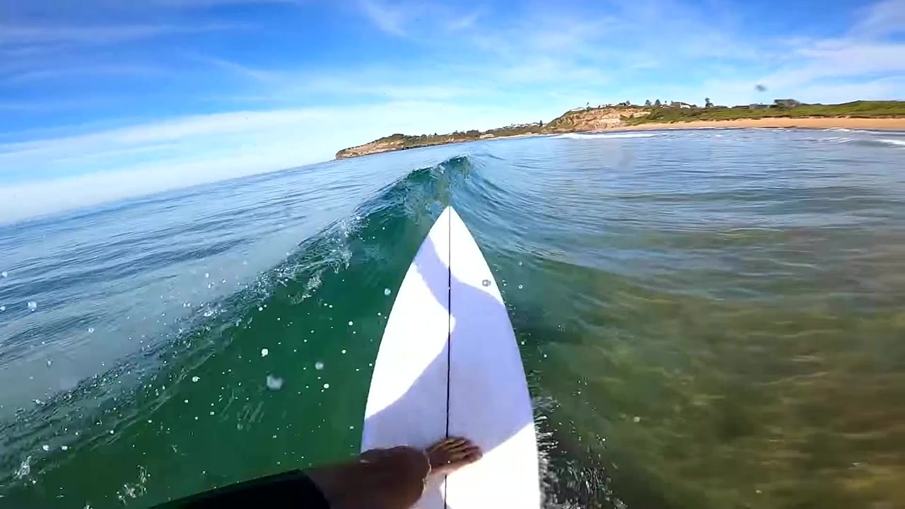 He surfed lightning-fast swallow tail waves with bold alley-oops and snaps