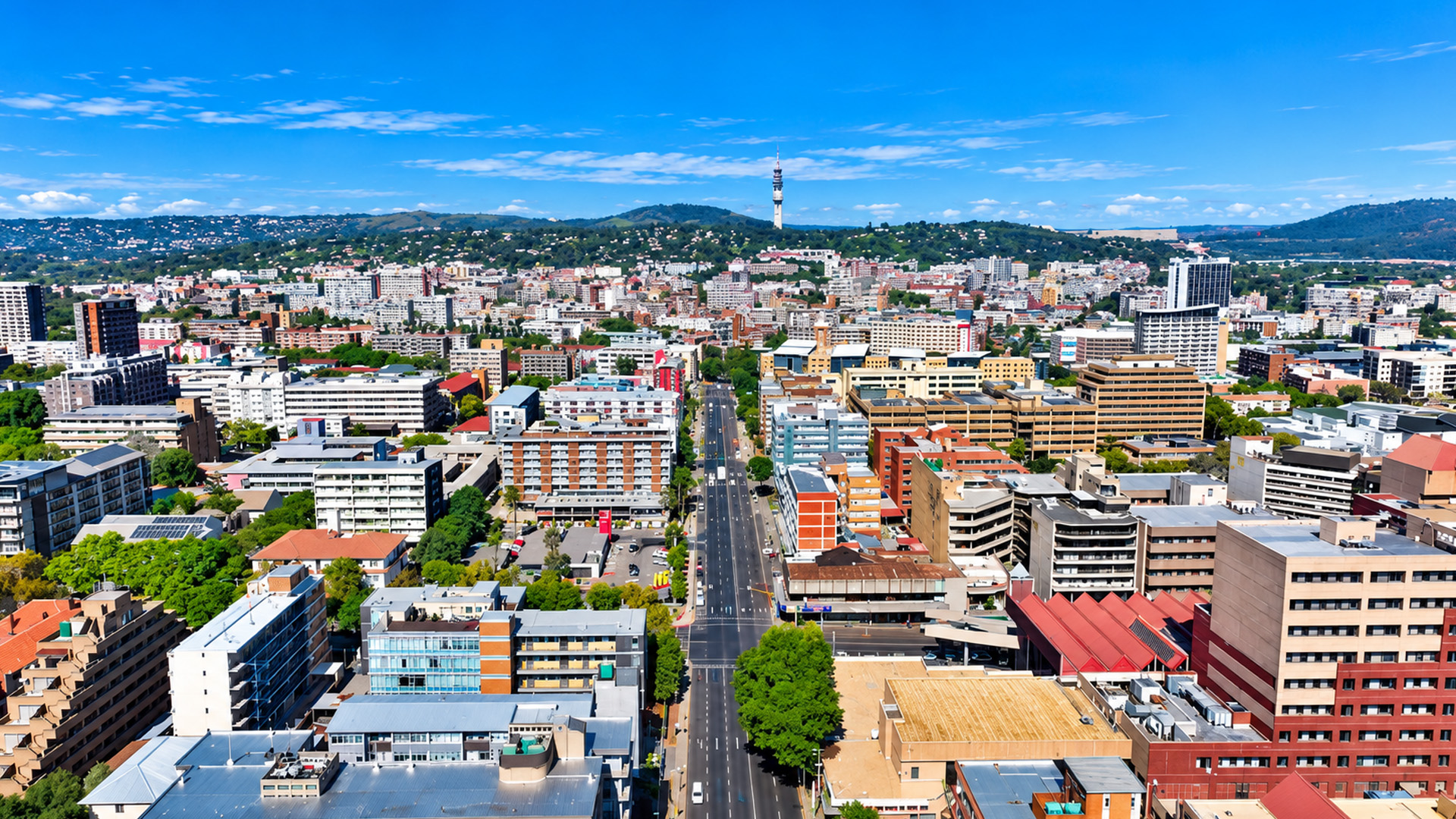 ¿Por qué Pretoria tiene un skyline tan verde?