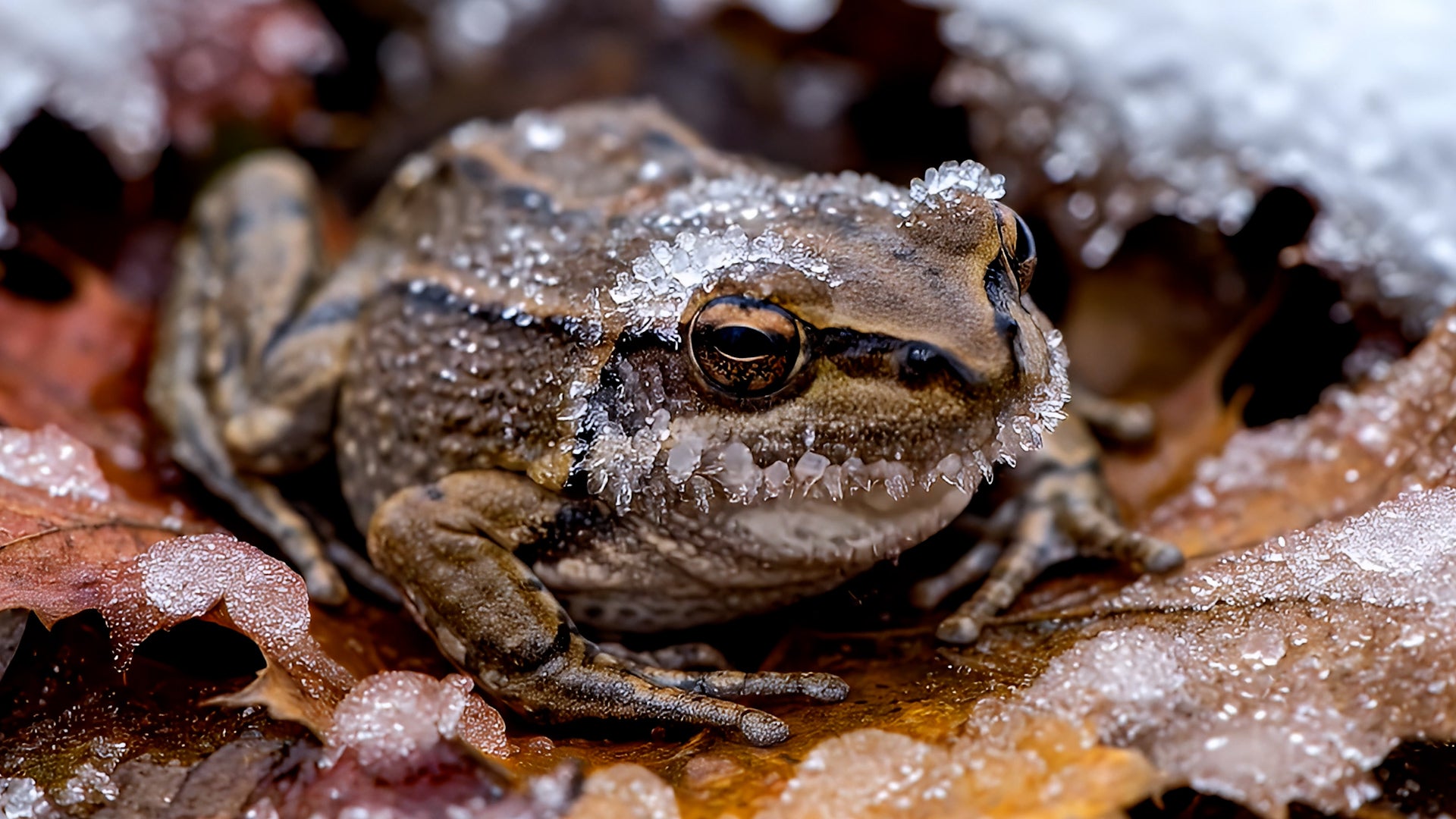 Meet the frog that literally freezes for survival every fall