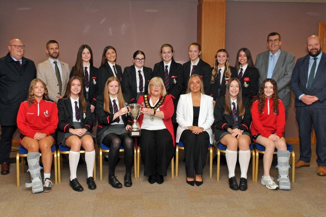 In pictures: Lurgan College football teams honoured at civic reception ...