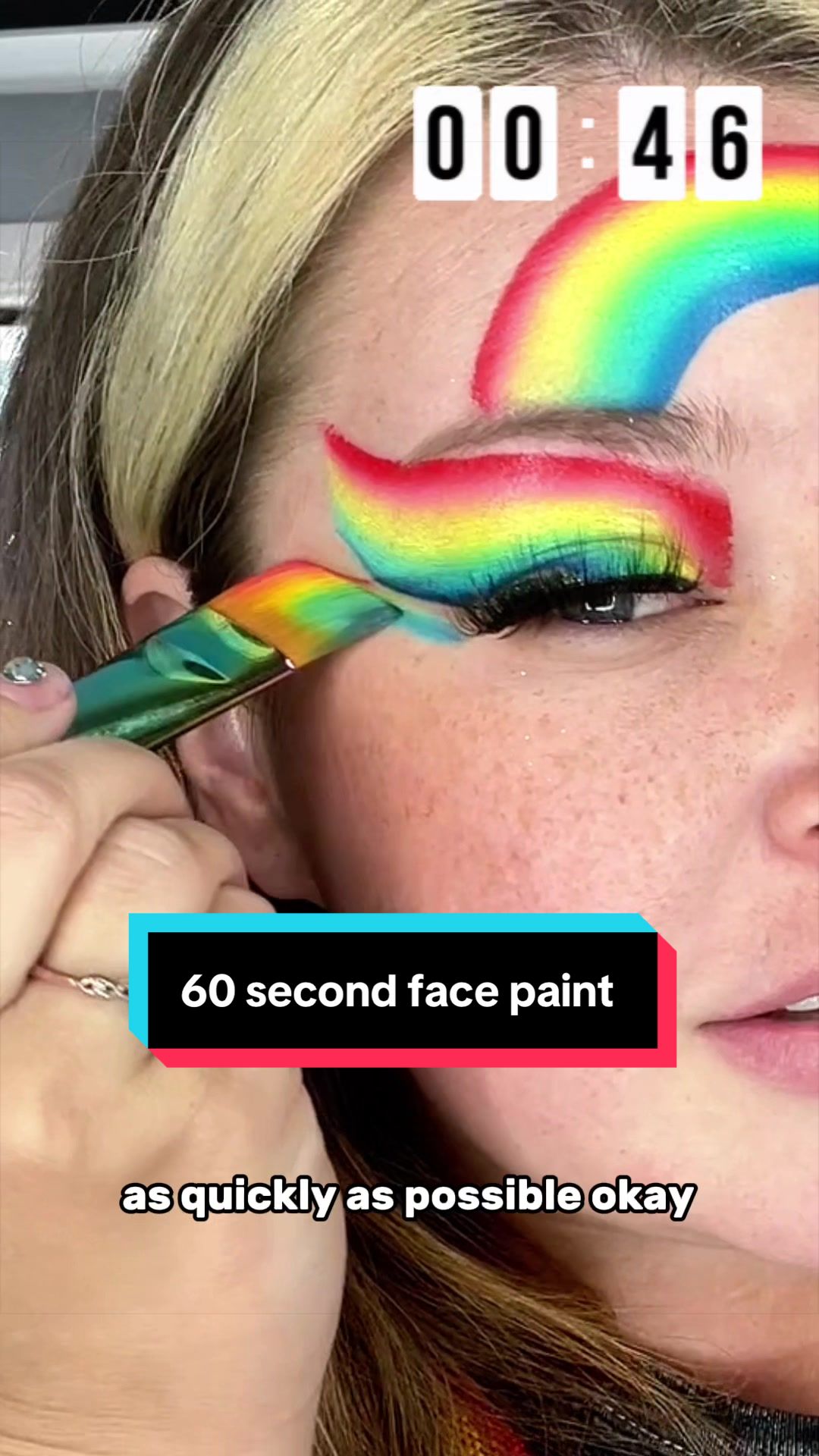 60 second face paint challenge
