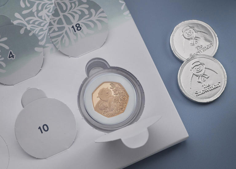 Hidden gold coin waiting to be found in Royal Mint’s Snowman advent ...