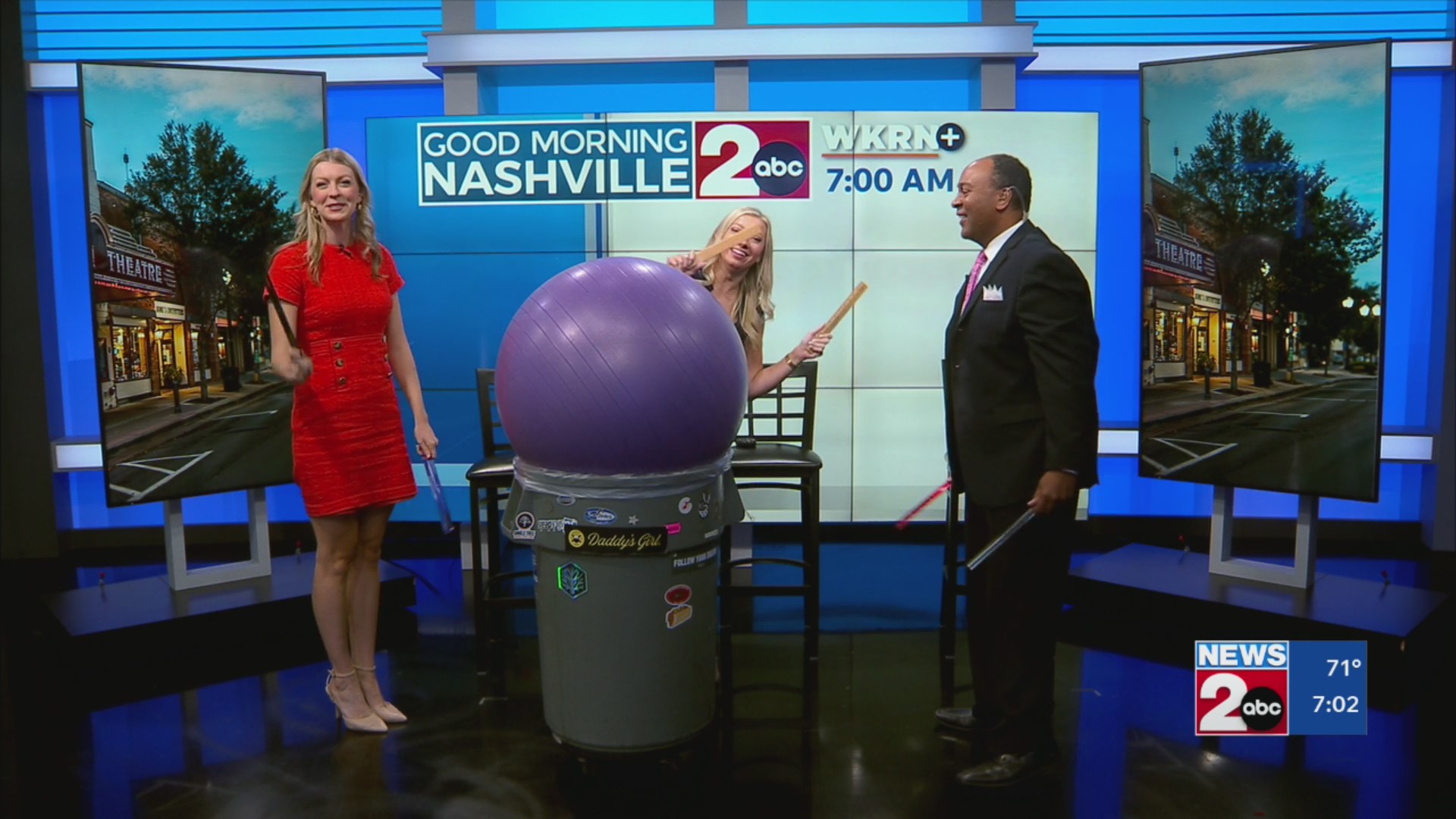 Free cardio drumming in downtown Nashville