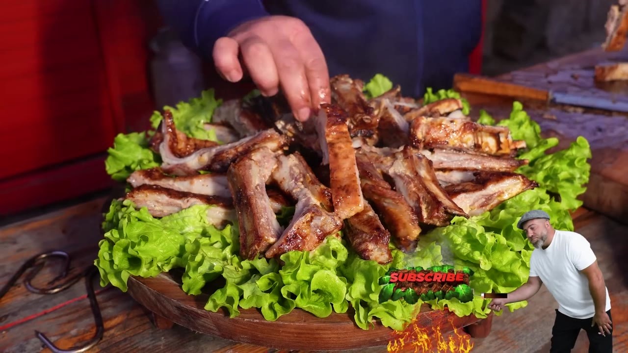 Forget the barbecue grill – these lamb ribs are roasted deep inside a ...