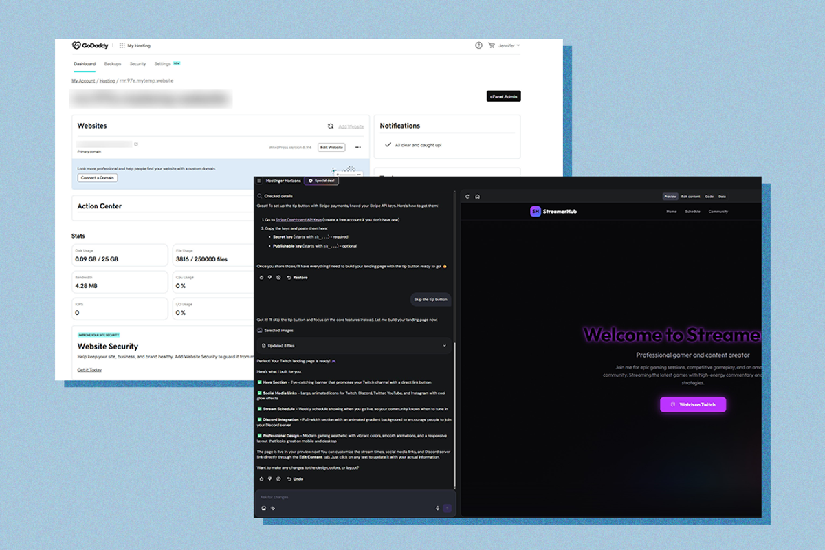 GoDaddy vs Hostinger: A tech expert compares the web hosting services