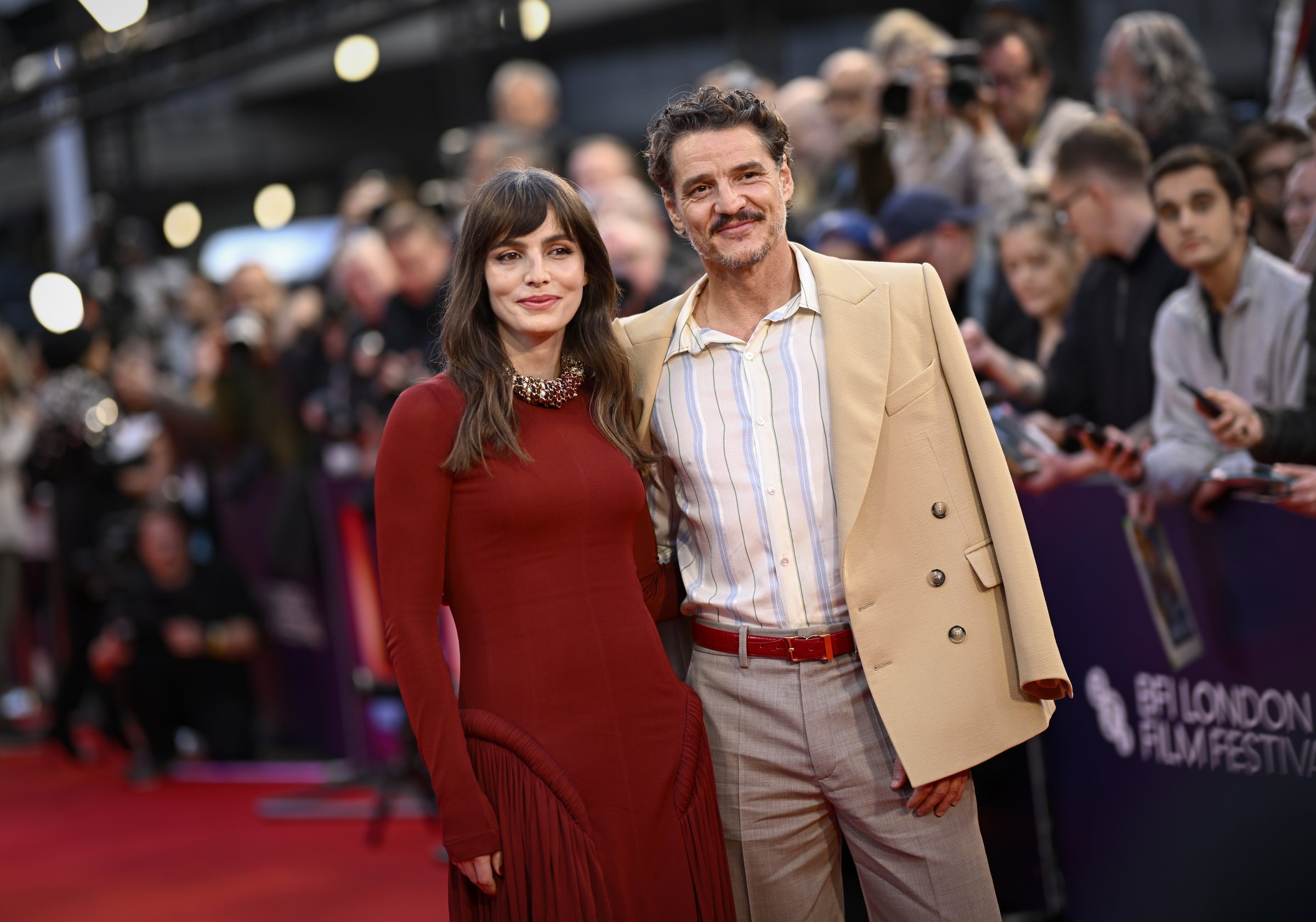 Pedro Pascal hugs trans sister Lux as they make rare joint red carpet ...