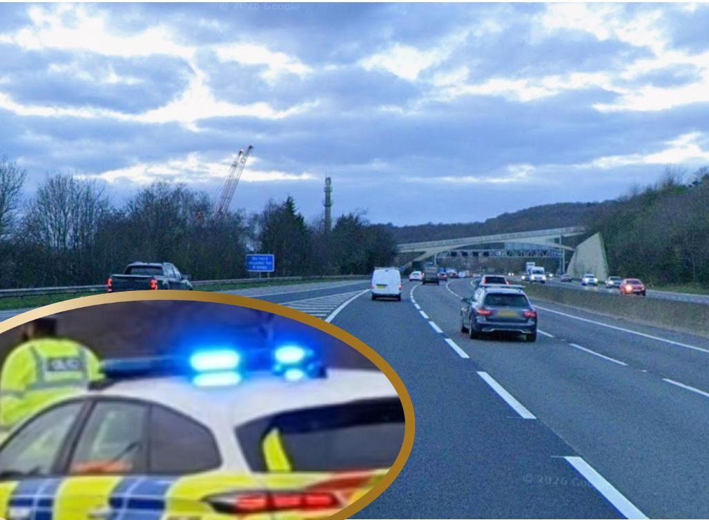 Casualty taken to hospital after crash involving motorbike closes M1 ...