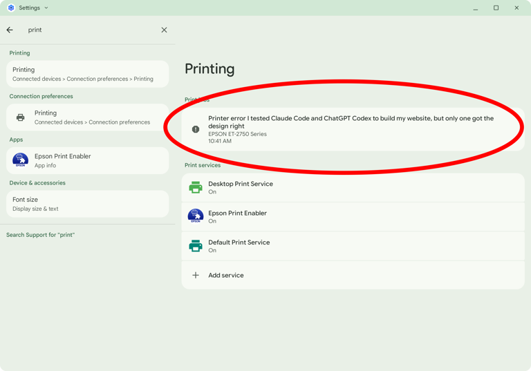 How to connect a Googlebook to a printer