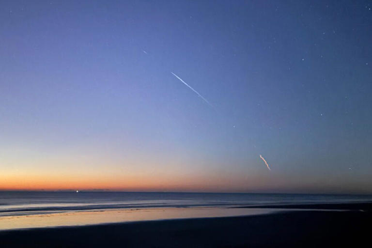 SpaceX launch creates spectacular ‘space jellyfish’ over US East Coast