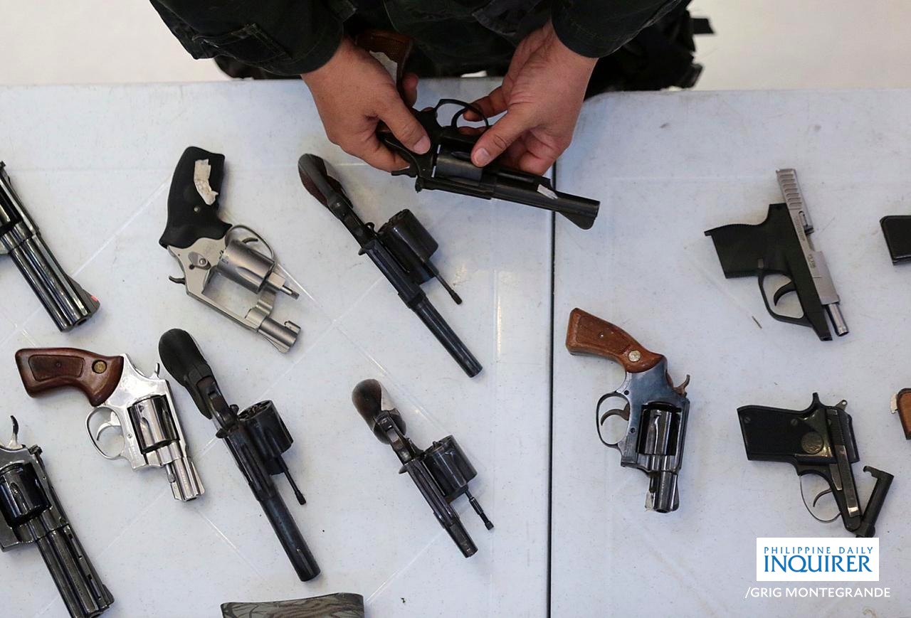 28 loose firearms surrendered in Caraga