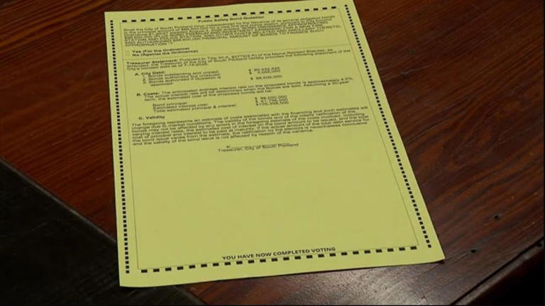 South Portland receives fixed ballots after wrong math on bond question