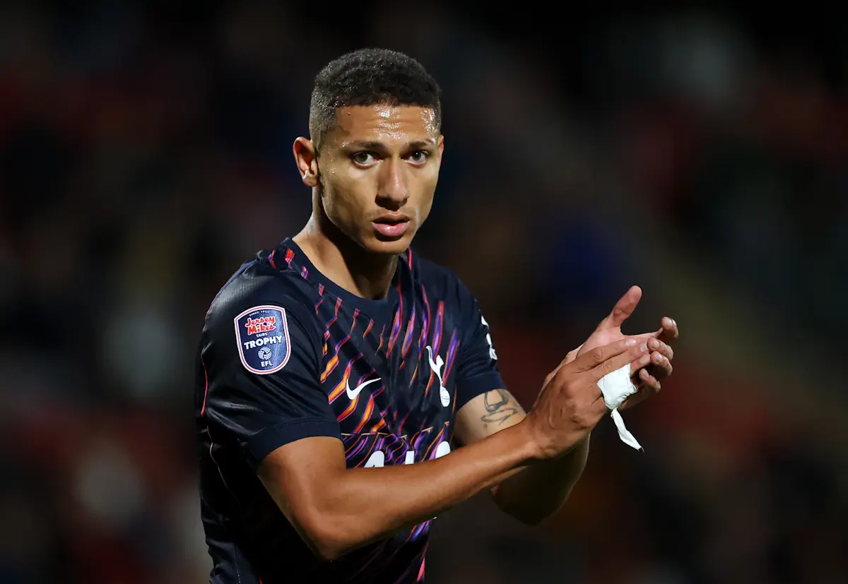 'Chuffed with that' - Tottenham picking Richarlison in EFL Trophy game ...