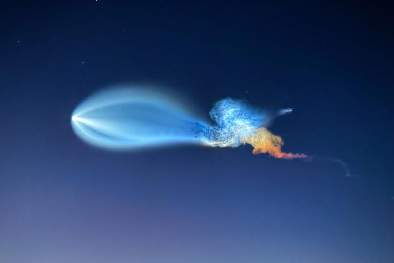 SpaceX launch creates spectacular ‘space jellyfish’ over US East Coast
