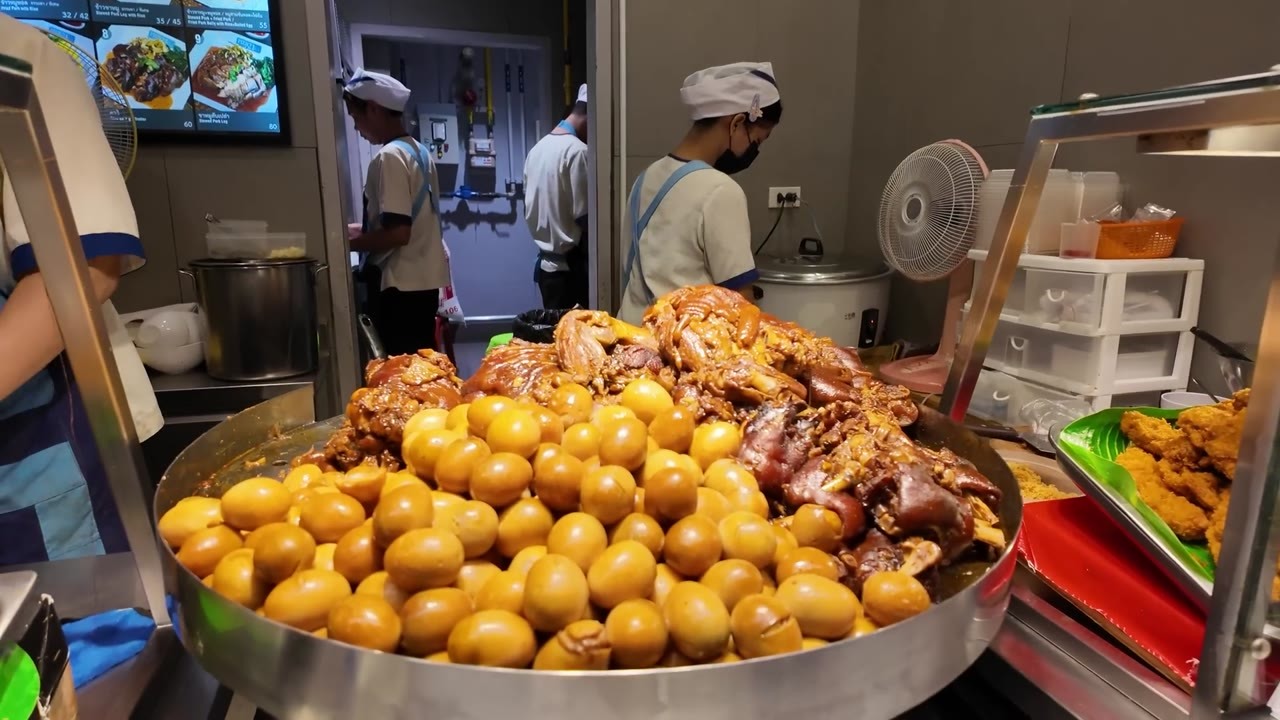 This food court serves full meals for around $1 and there's plenty to ...